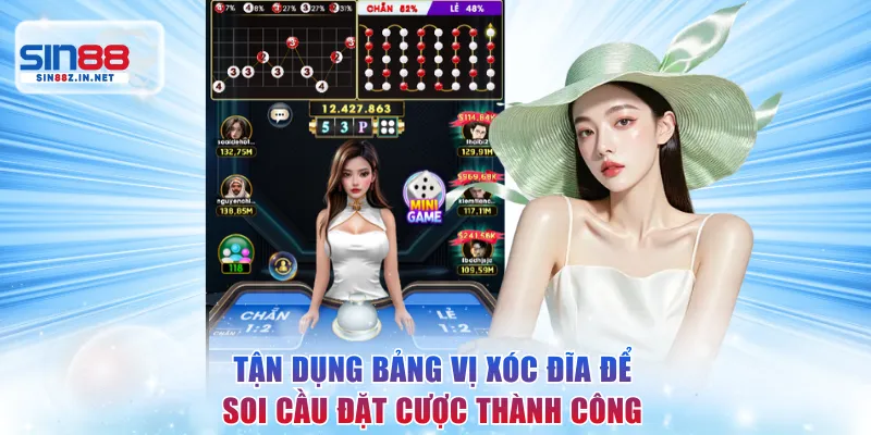 Tận dụng bảng vị xóc đĩa để soi cầu đặt cược thành công
