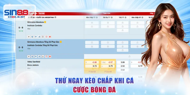 Thử ngay kèo chấp khi cá cược bóng đá